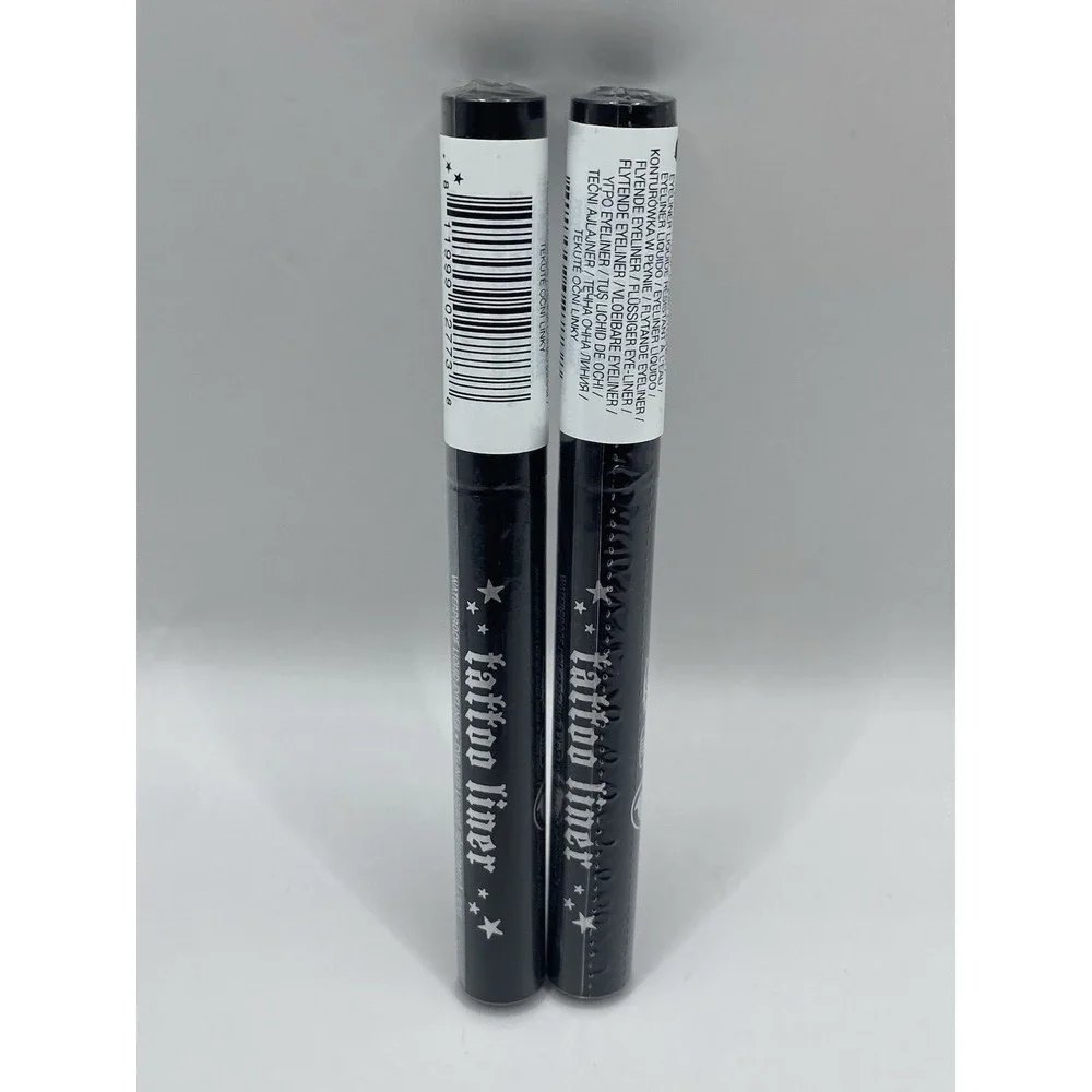 2x Mini KVD Tattoo Liner Liquid Eyeliner Trooper Black 0.007 Fl.oz New/Sealed